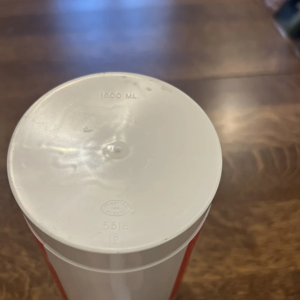Coca Cola Plastic Pitcher 5.5 Cups faded on one‎ side